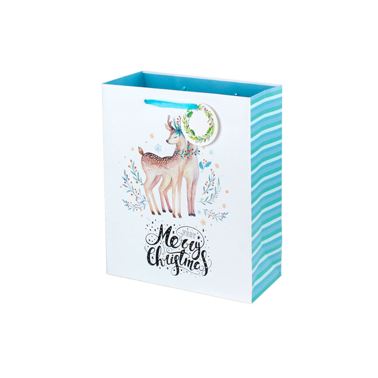 Christmas Gift Bag Punch Handle Style Paper Bags Online On Sale