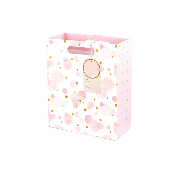 Valentine Small Gift Bag Punch Handle Style Kraft Paper Bags